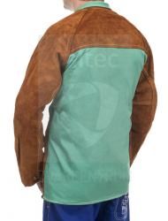 Zváračský kabát Lava Brown™ s nehorľavým chrbtom - veľkosť M